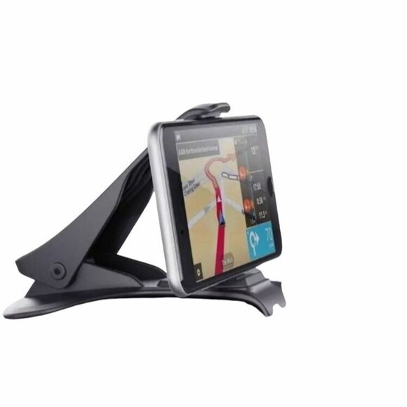 Universal Non Slip Dashboard Holder For GPS & Phones Black PC Base ABS Clip - Picture 1 of 6